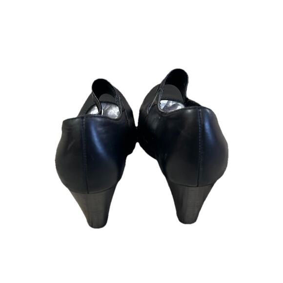 Born Mary Jane Black Leather Pump Heel Women’s 6 Preppy Classy - Picture 5 of 9